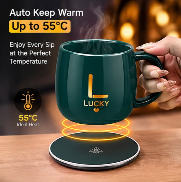 Electric Coffee Warmer Mug – Keep Your Drink Warm ☕